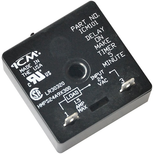 ICM ICM101 Delay-on-Make Timer 5-Minute Fixed Delay 18-30 VAC